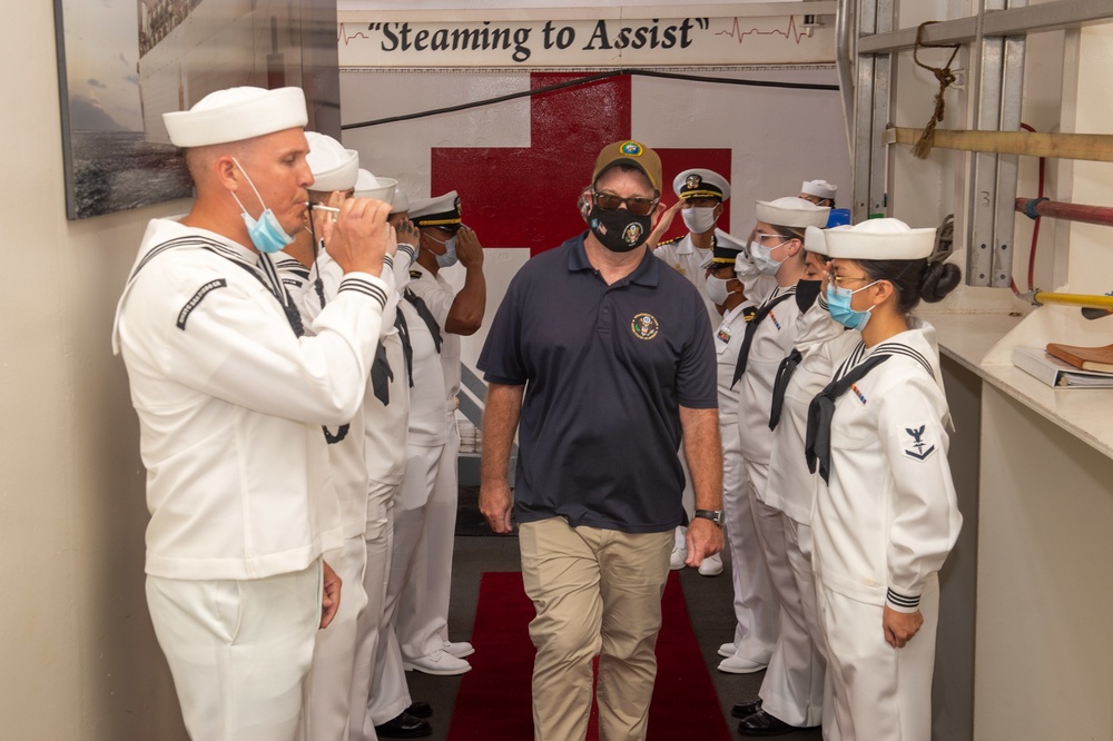 U.S. Ambassador to the Republic of Palau Tours USNS Mercy During PP22