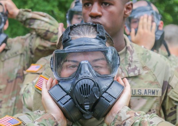 New cadets learn how to survive chemical attacks during CBT
