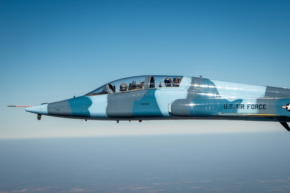 12th Flying Training Wing T-38 Talon to conduct a basic surface attack simulation