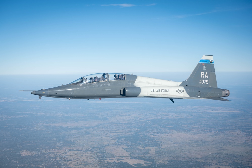 12th Flying Training Wing T-38 Talon to conduct a basic surface attack simulation