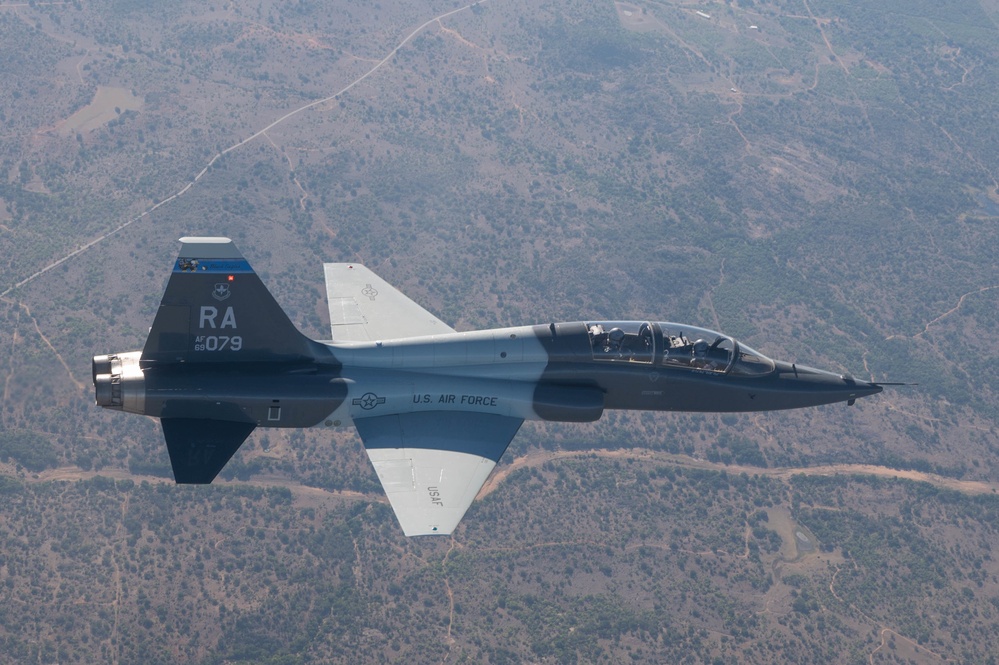 12th Flying Training Wing T-38 Talon to conduct a basic surface attack simulation