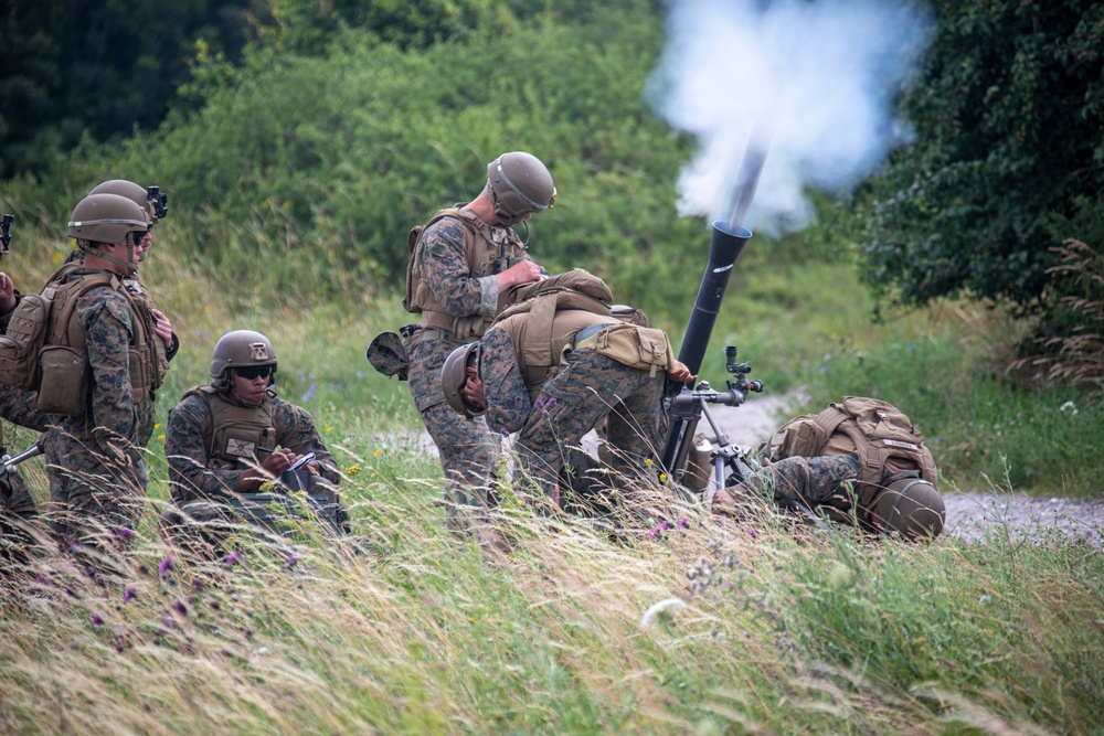 22nd MEU BLT CRUSHes live-fire exercise in Jægerspris, Denmark
