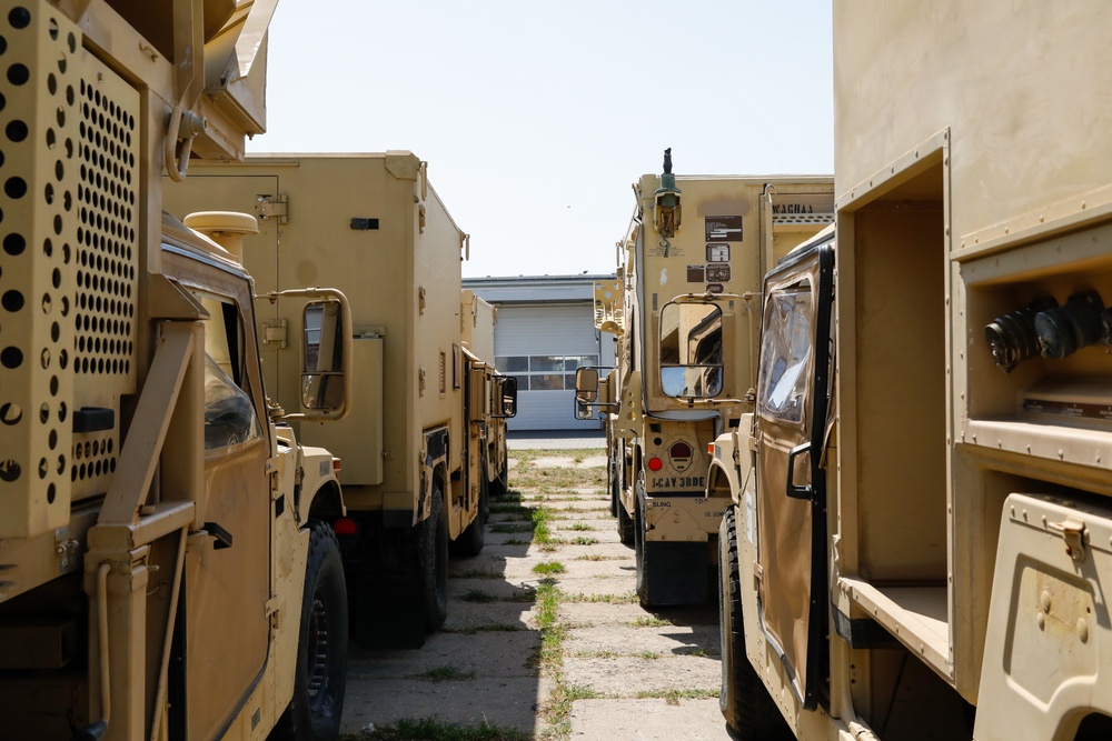 Grey Wolf Brigade moves equipment in Poland