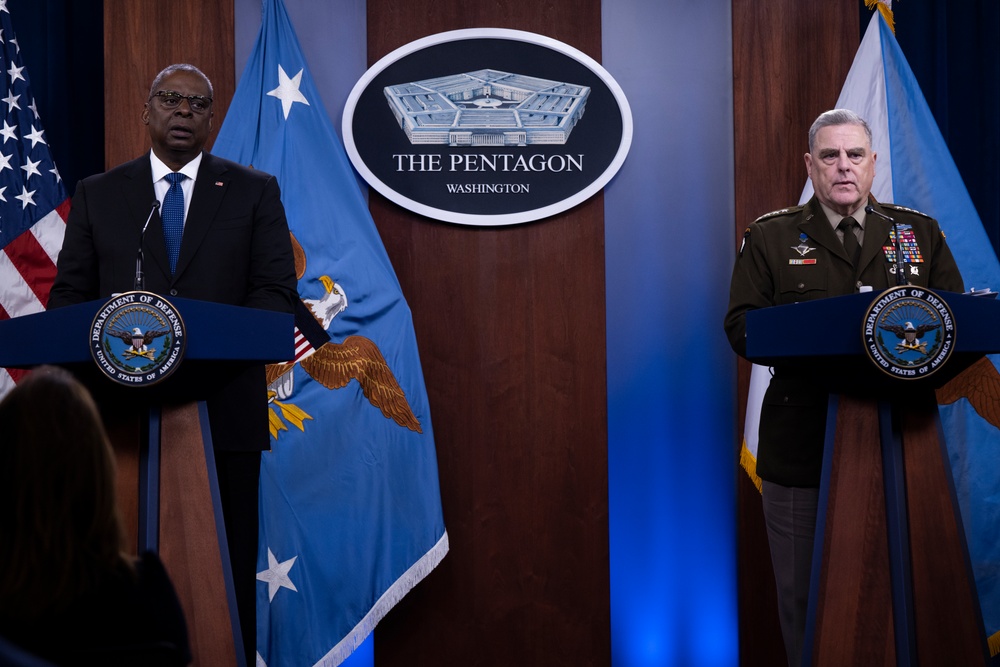 Secretary Austin, Chairman Milley Press Conference