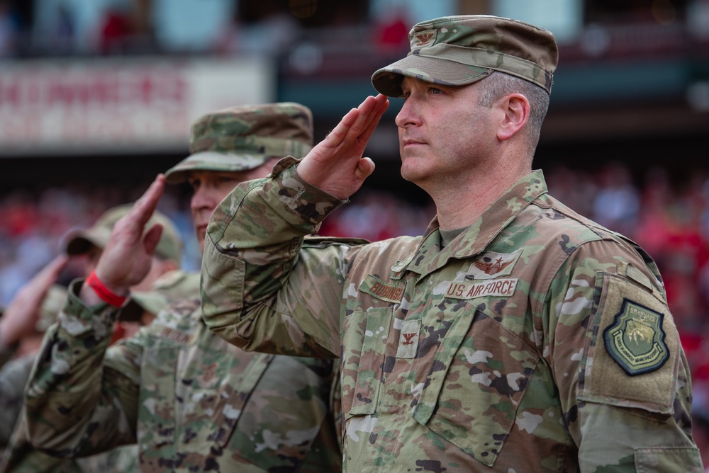 Military Appreciation at St. Louis Cardinals baseball game