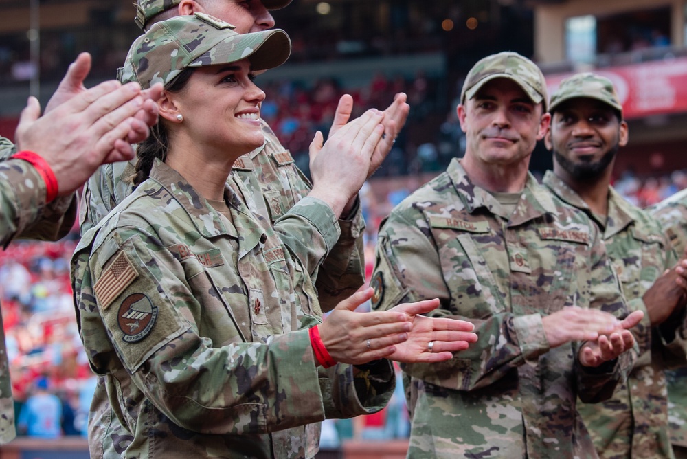 DVIDS Images Military Appreciation at St. Louis Cardinals baseball