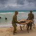 Australian Army Soldiers and the Royal Australian Navy conduct helo-cast training during RIMPAC 2022