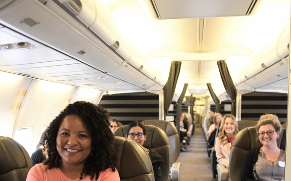 D.C Air National Guard spouses participate in incentive flight