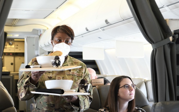 D.C Air National Guard spouses participate in incentive flight