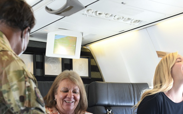 D.C Air National Guard spouses participate in incentive flight