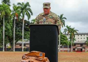 The “Watchdog” Brigade Passes Unit Colors for Change of Command