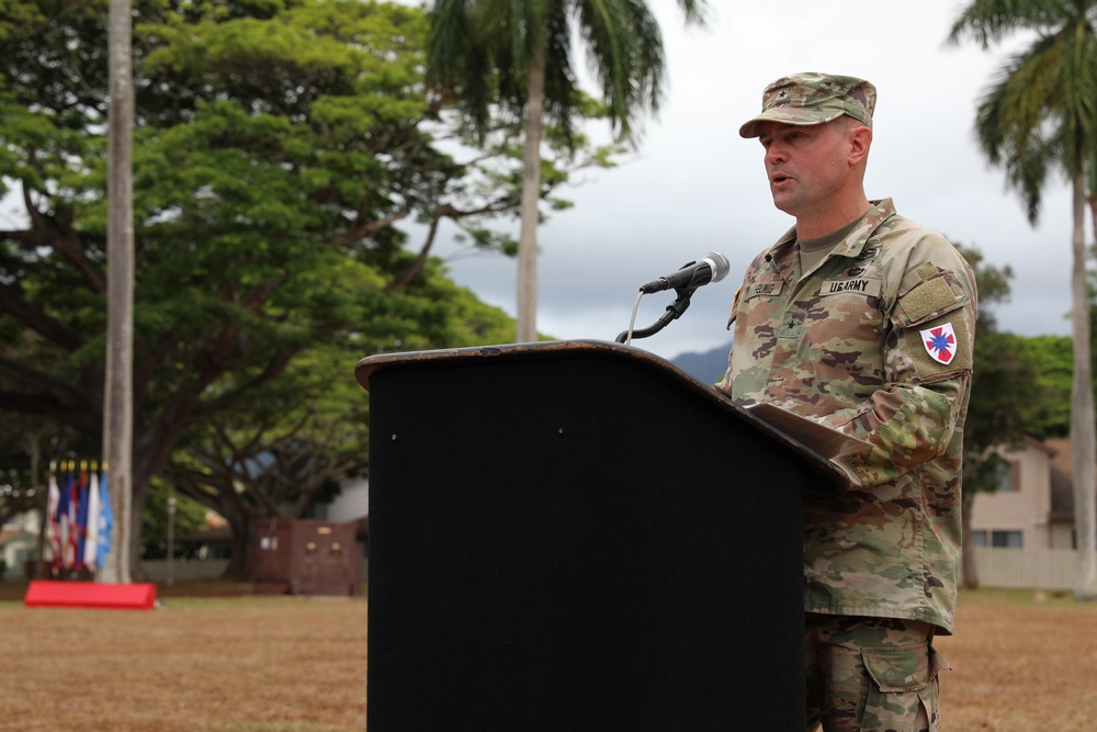 The “Watchdog” Brigade Passes Unit Colors for Change of Command