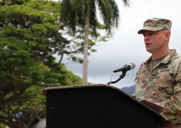 The “Watchdog” Brigade Passes Unit Colors for Change of Command