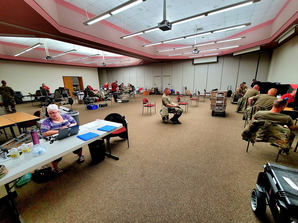 Blood drive at Fort McCoy