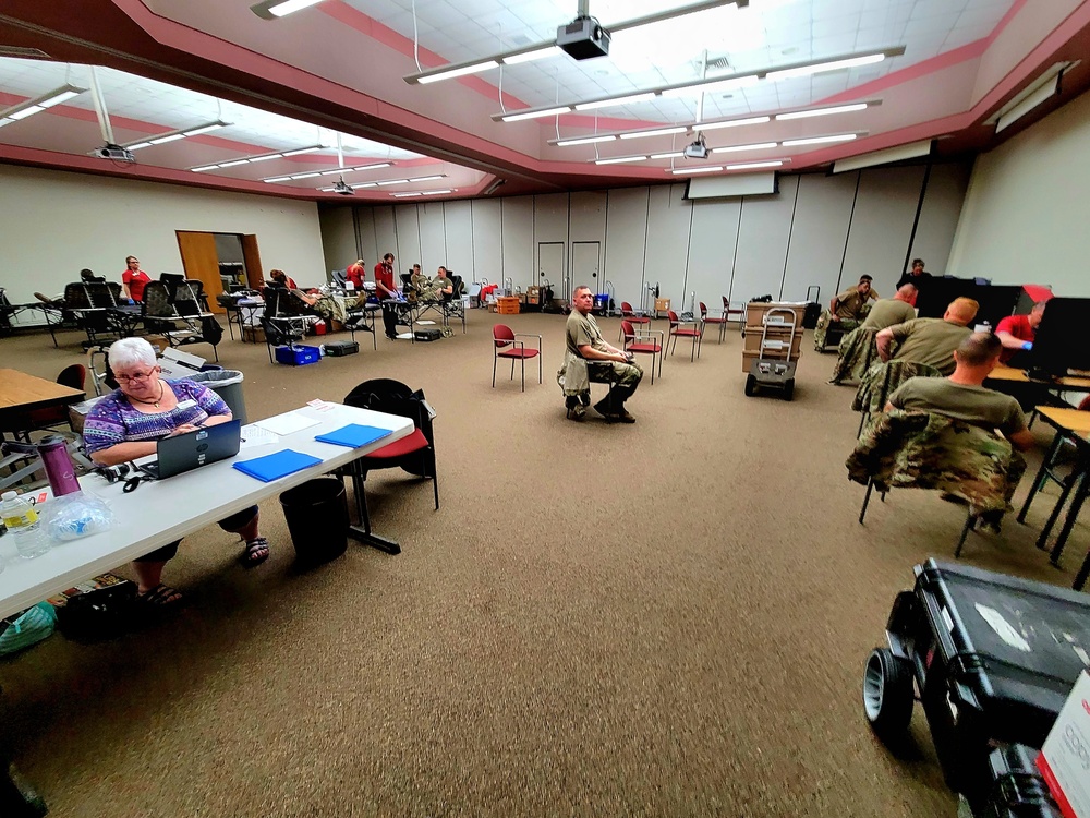 Blood drive at Fort McCoy