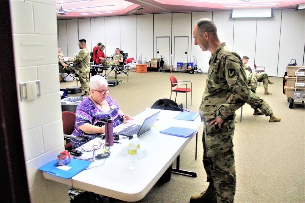 Blood drive at Fort McCoy