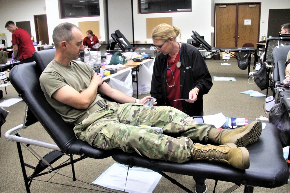 Blood drive at Fort McCoy