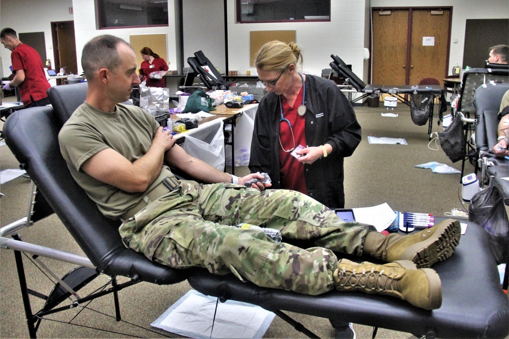 Blood drive at Fort McCoy