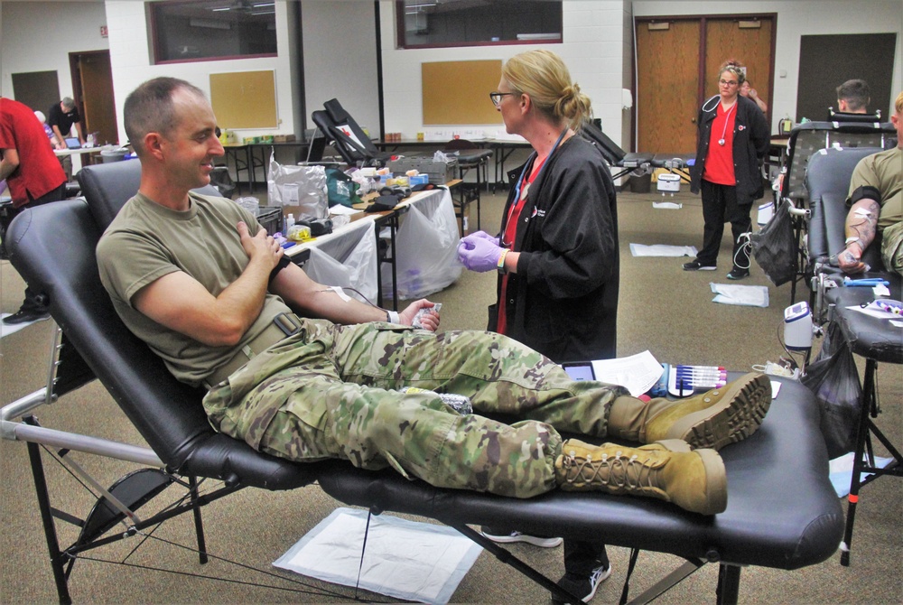 Blood drive at Fort McCoy