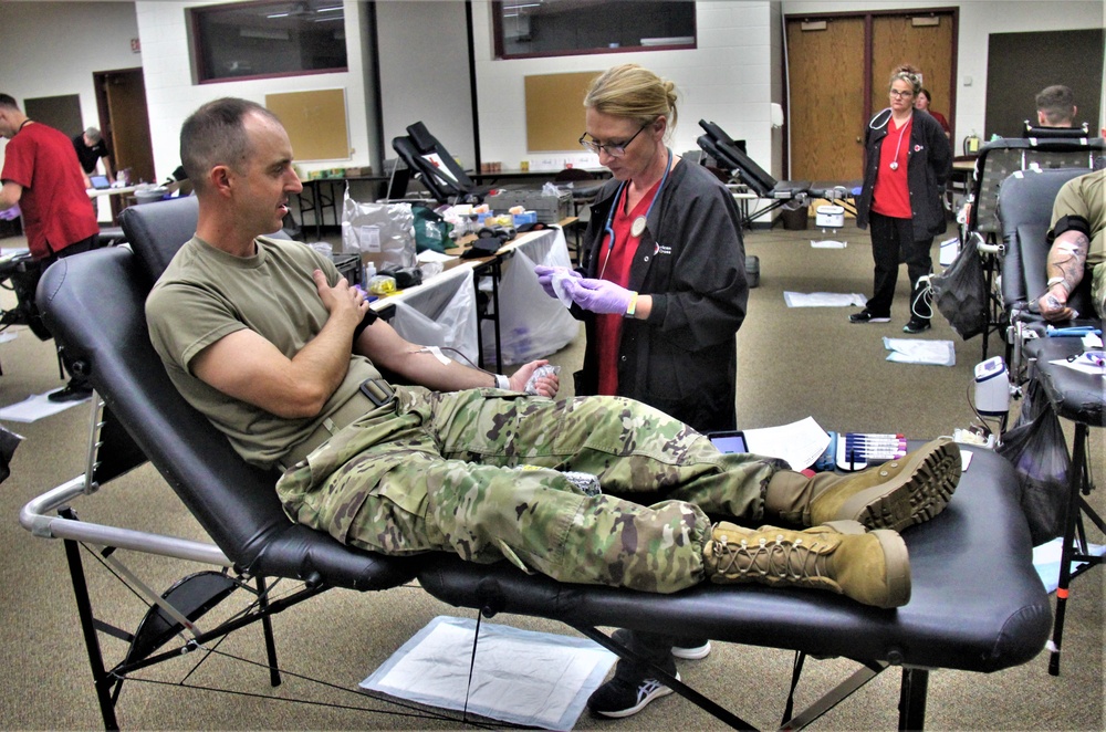 Blood drive at Fort McCoy