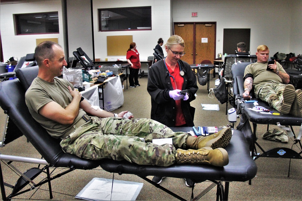 Blood drive at Fort McCoy