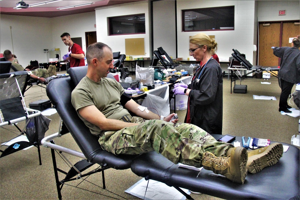 Blood drive at Fort McCoy