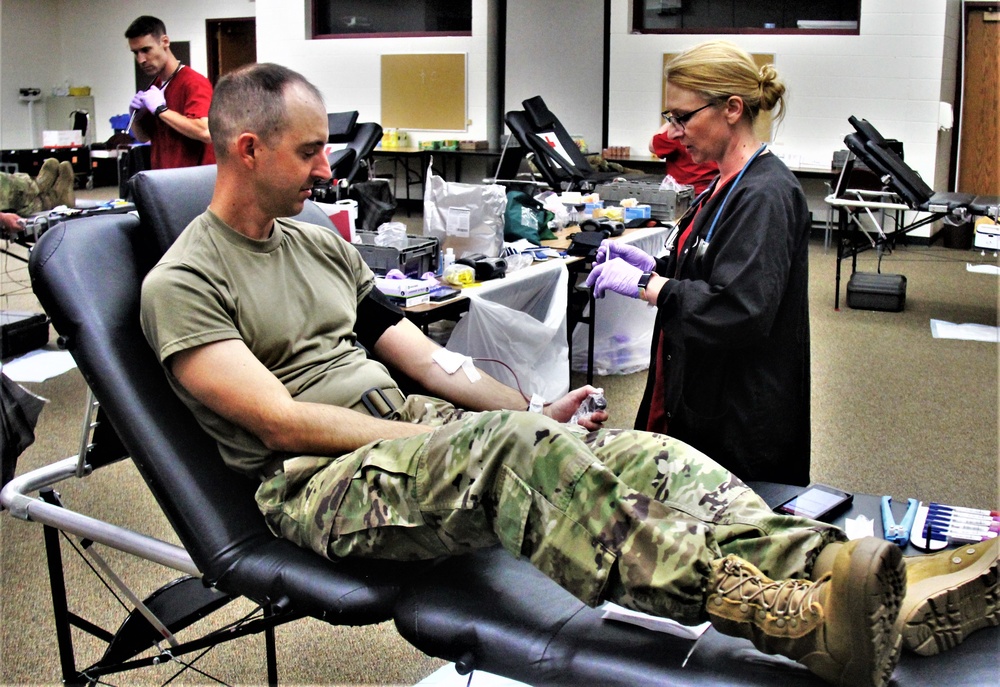 Blood drive at Fort McCoy