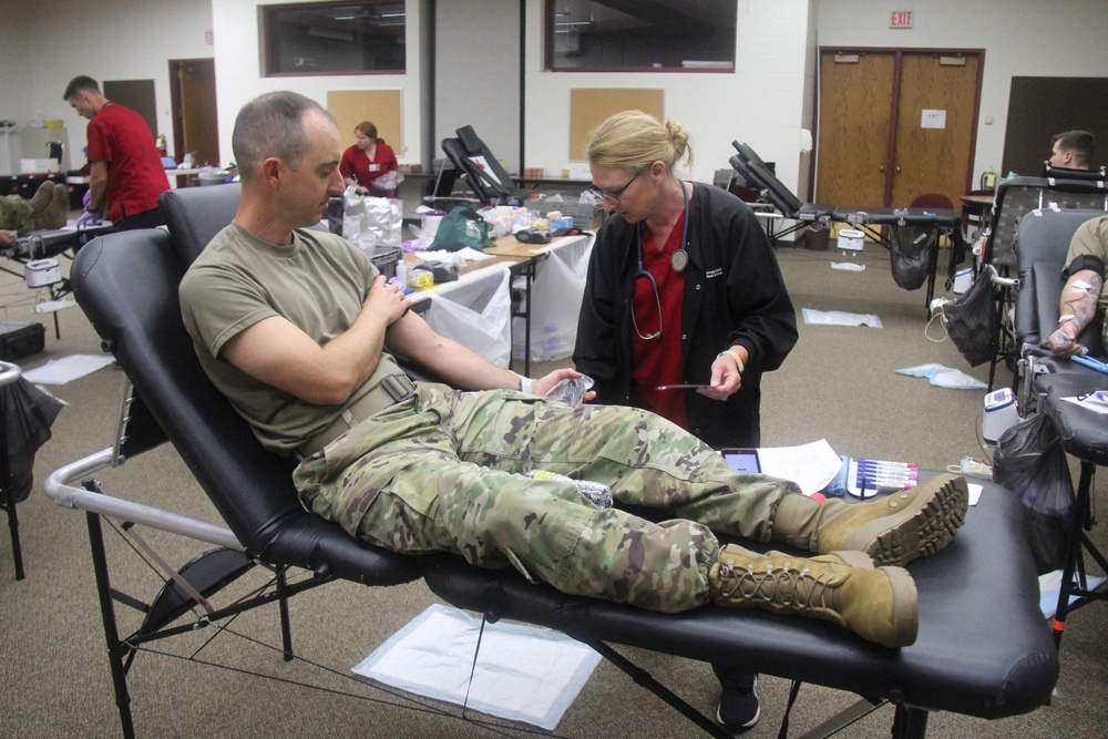 Blood drive at Fort McCoy