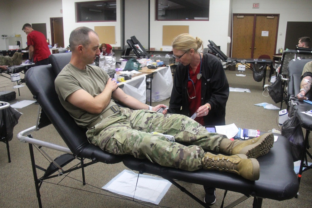 Blood drive at Fort McCoy