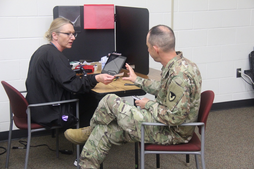 Blood drive at Fort McCoy