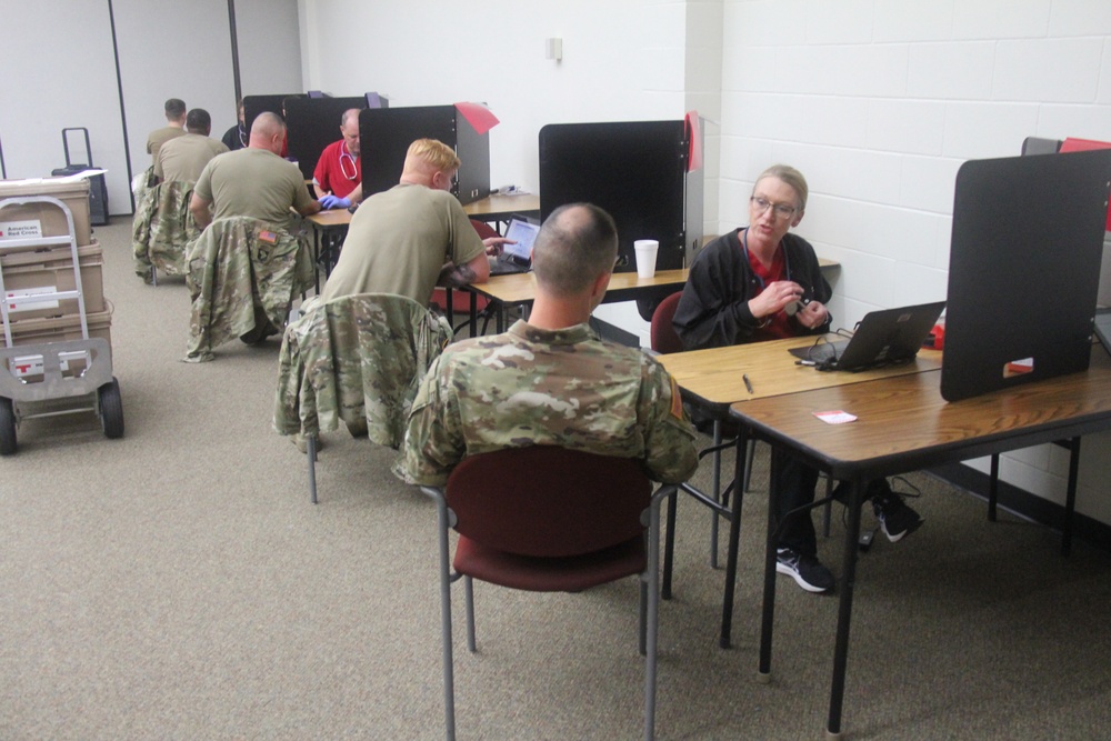 Blood drive at Fort McCoy
