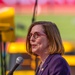 Oregon Governor speaks to crowd at World Track and Field Championships