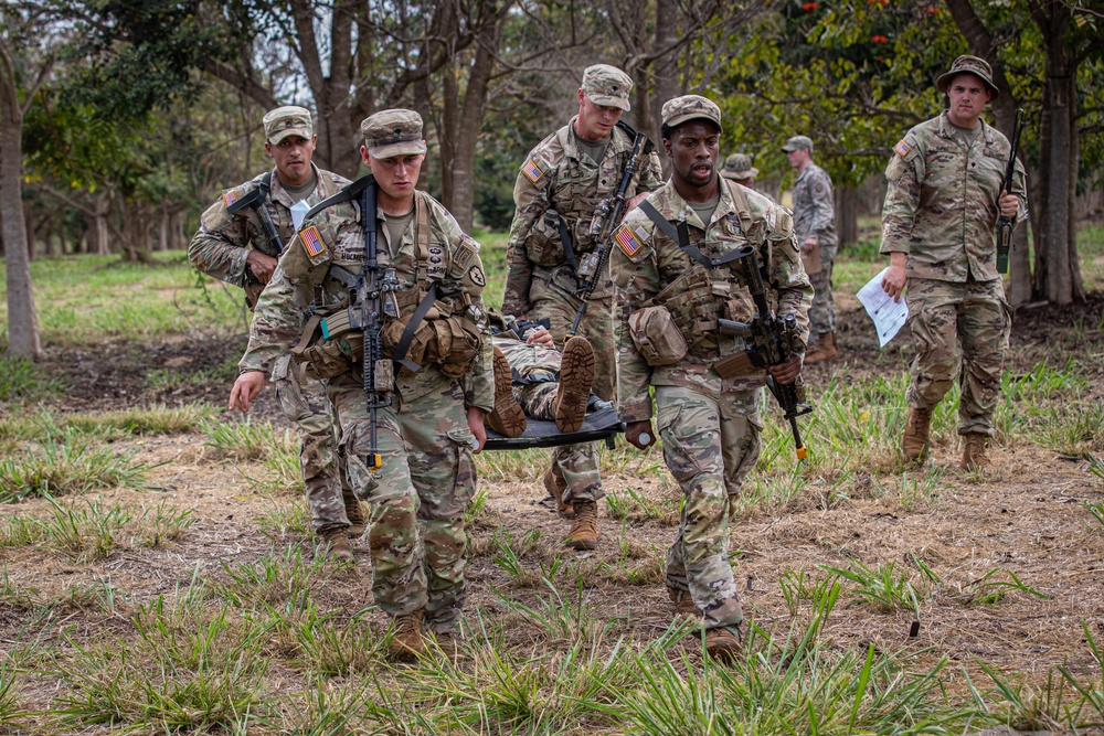 USARPAC Best Squad Competition 2022: Hawaii, Soldier conducts Squad Lane