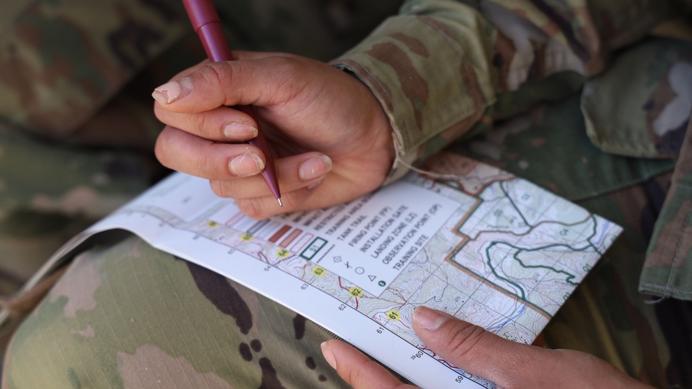 579th EN BN HHC Soldiers conduct Land Nav training