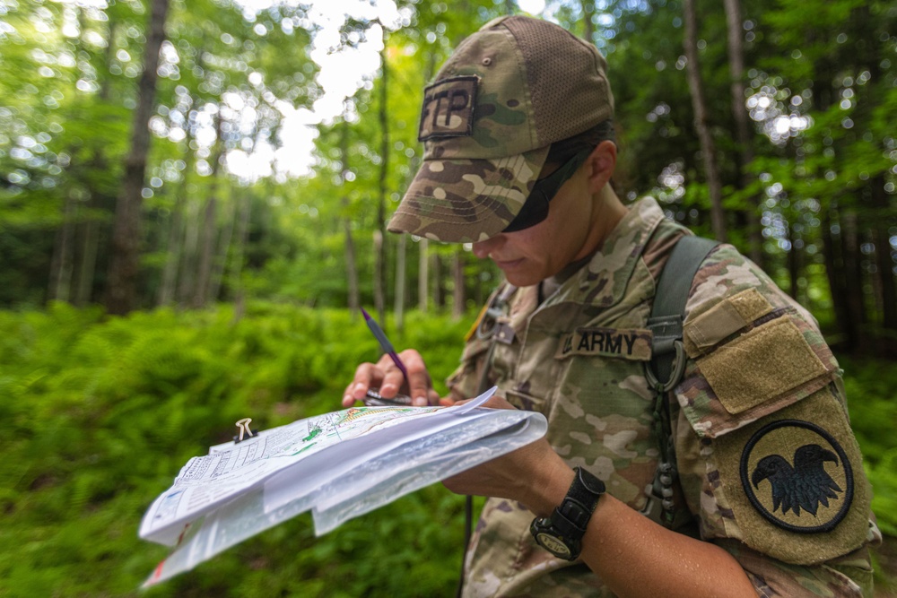 Capt. Danielle Rant checks her map