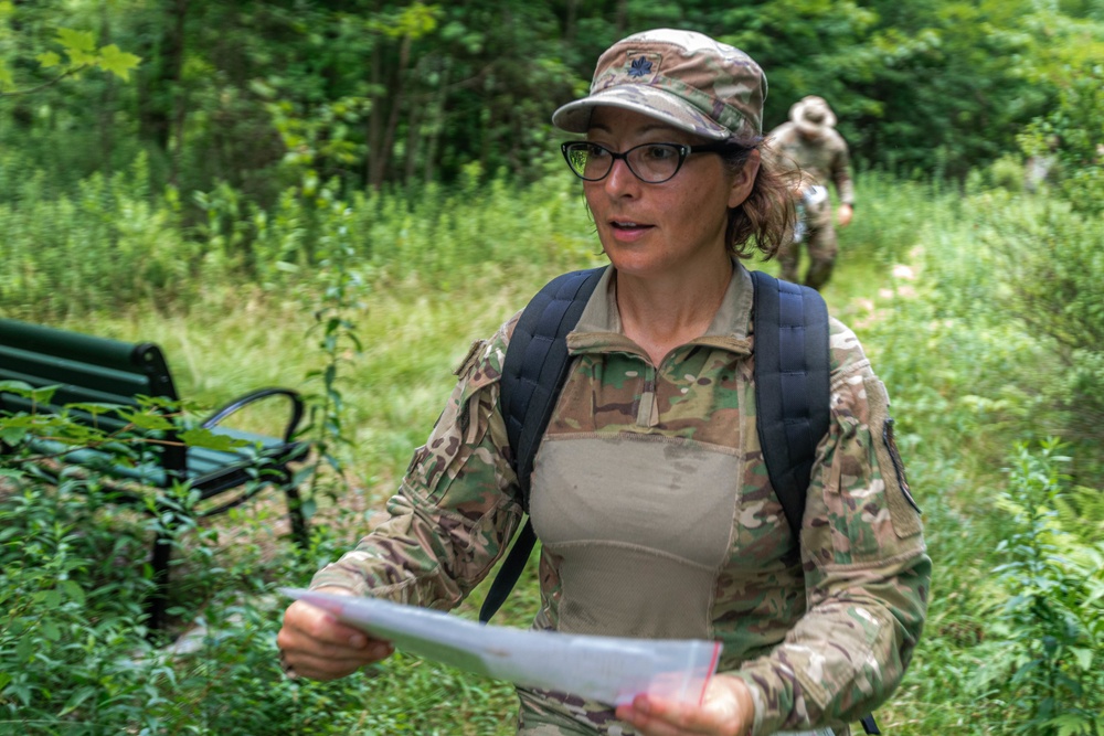 Lt. Col. Uvalde Mendez follows her map