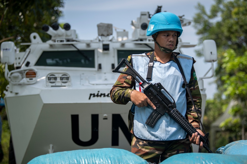 Bangladesh Soldiers Checkpoint Training