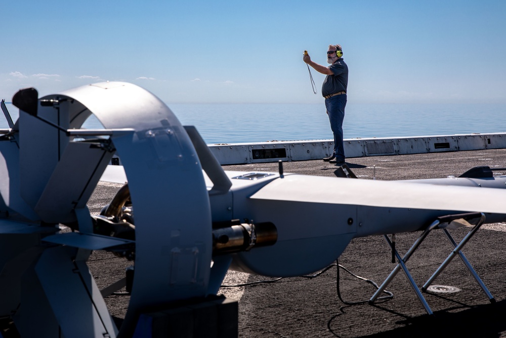 Unmanned Aerial Systems: USS Arlington utilizes V-BAT UAS while deployed