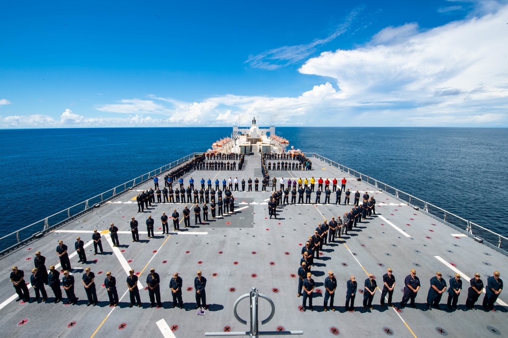 USNS Mercy (T-AH 19) in Palau for Pacific Partnership 2022