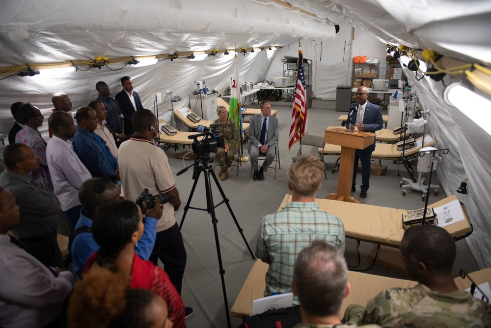 U.S. Partners with Djibouti Ministry of Health to Expand Field Hospital in Balbala