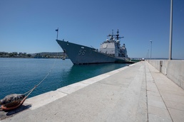 USS San Jacinto arrives in Split, Croatia