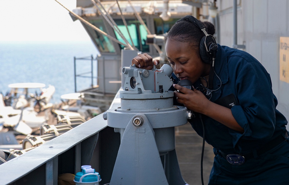 The Harry S. Truman Carrier Strike Group is on a scheduled deployment in the U.S. Naval Forces Europe area of operations, employed by U.S. Sixth Fleet to defend U.S., allied and partner interests.