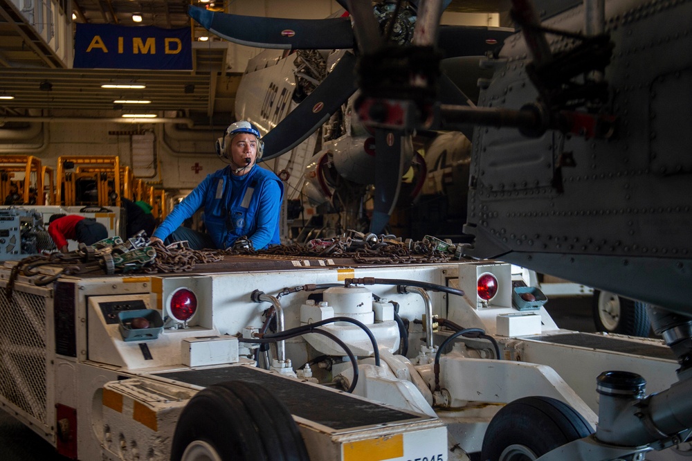 The Harry S. Truman Carrier Strike Group is on a scheduled deployment in the U.S. Naval Forces Europe area of operations, employed by U.S. Sixth Fleet to defend U.S., allied and partner interests.