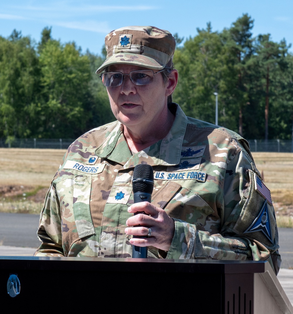 Detachment C, 53d Space Operations Squadron, activates on Landstuhl Heliport