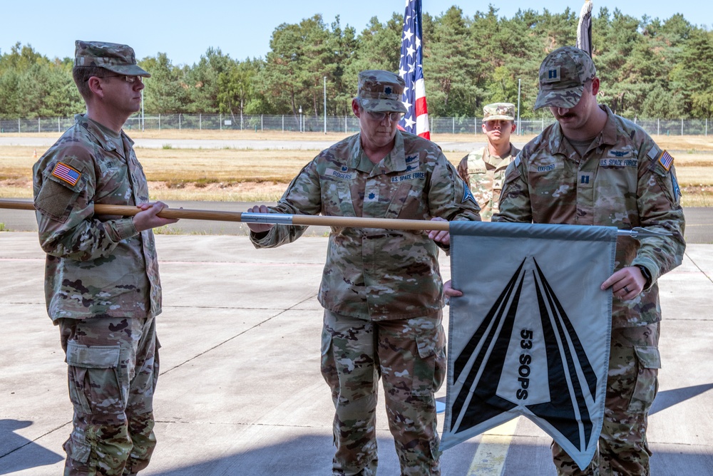 Detachment C, 53d Space Operations Squadron, activates on Landstuhl Heliport