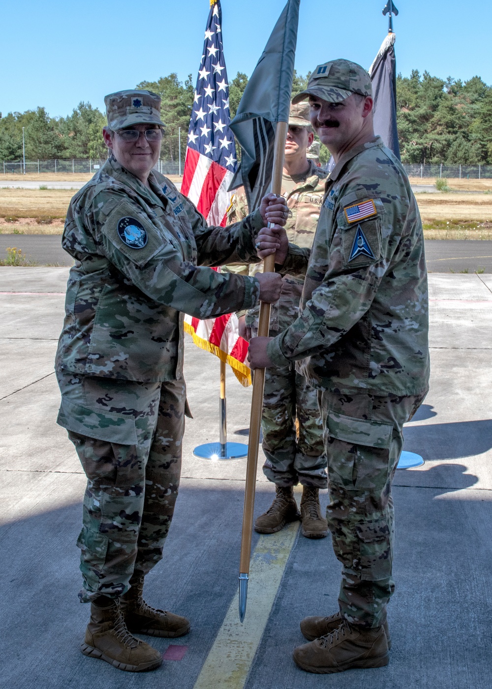 Detachment C, 53d Space Operations Squadron, activates on Landstuhl Heliport