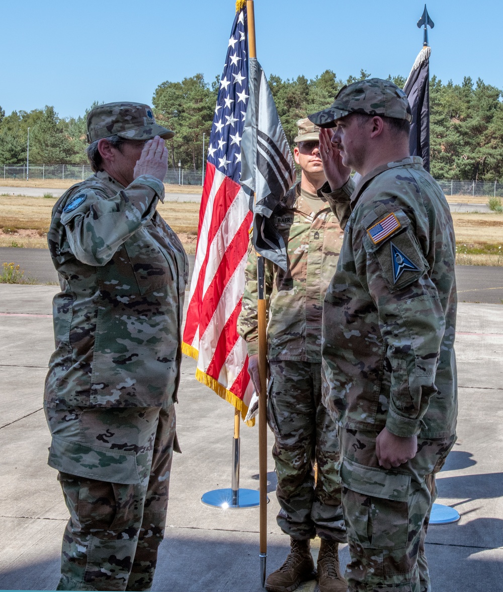 Detachment C, 53d Space Operations Squadron, activates on Landstuhl Heliport