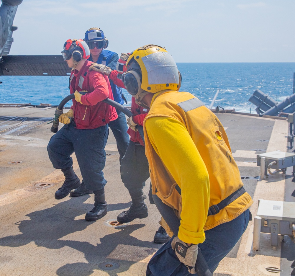 USS Antietam (CG 54) Crash and Salvage Drill
