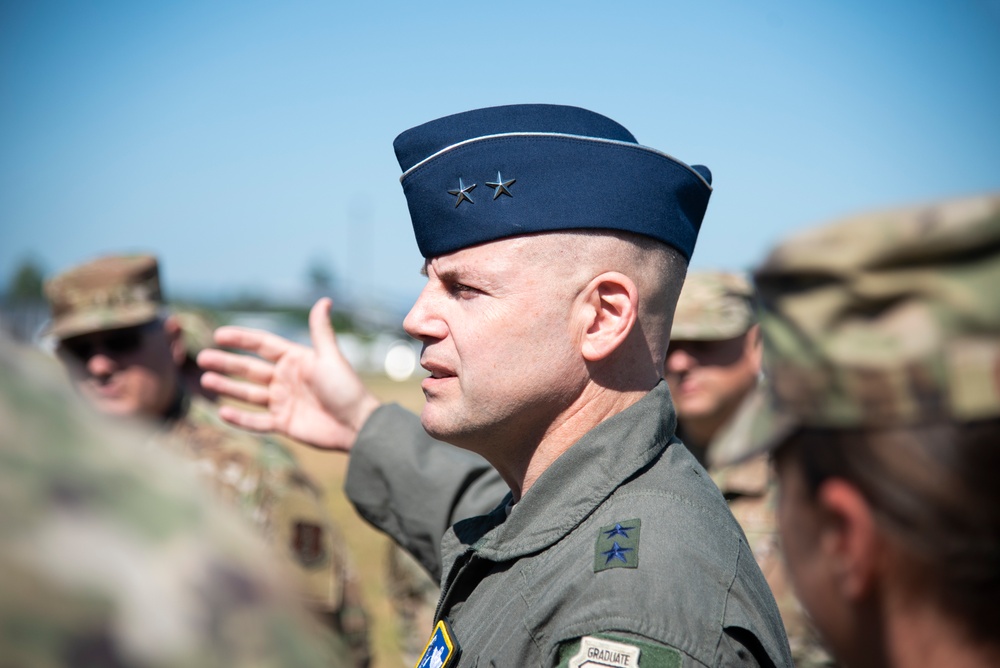 Deputy Director of the Air National Guard, Maj. Gen. Duke Pirak visits ORANG's 142nd Wing