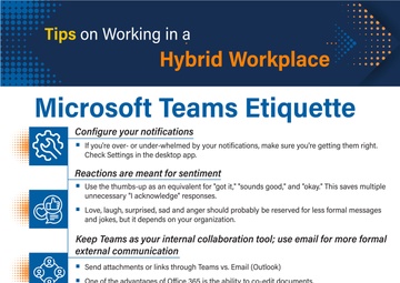 Hybrid Work Environment - Microsoft Teams Etiquette
